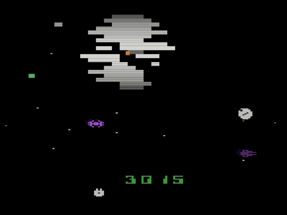 Gameplay of Star Wars Return Of The Jedi Death Star Battle for Atari 2600